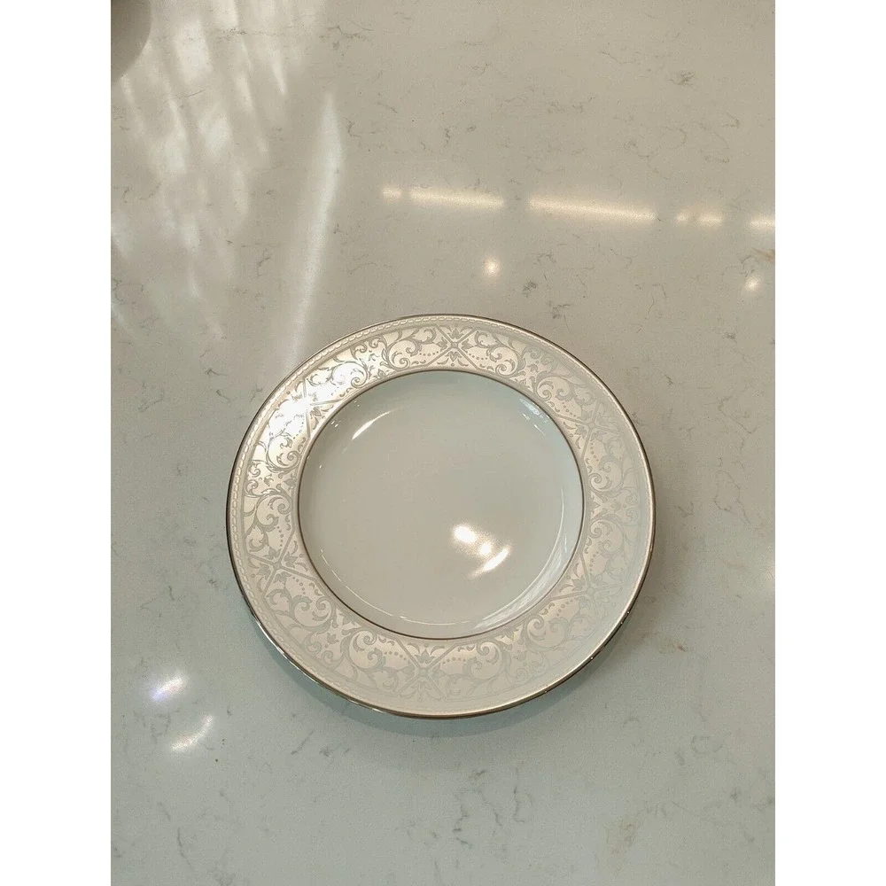 Noritake Fine Bone China 8.5 inch‎ Silver Palace Salad Plate